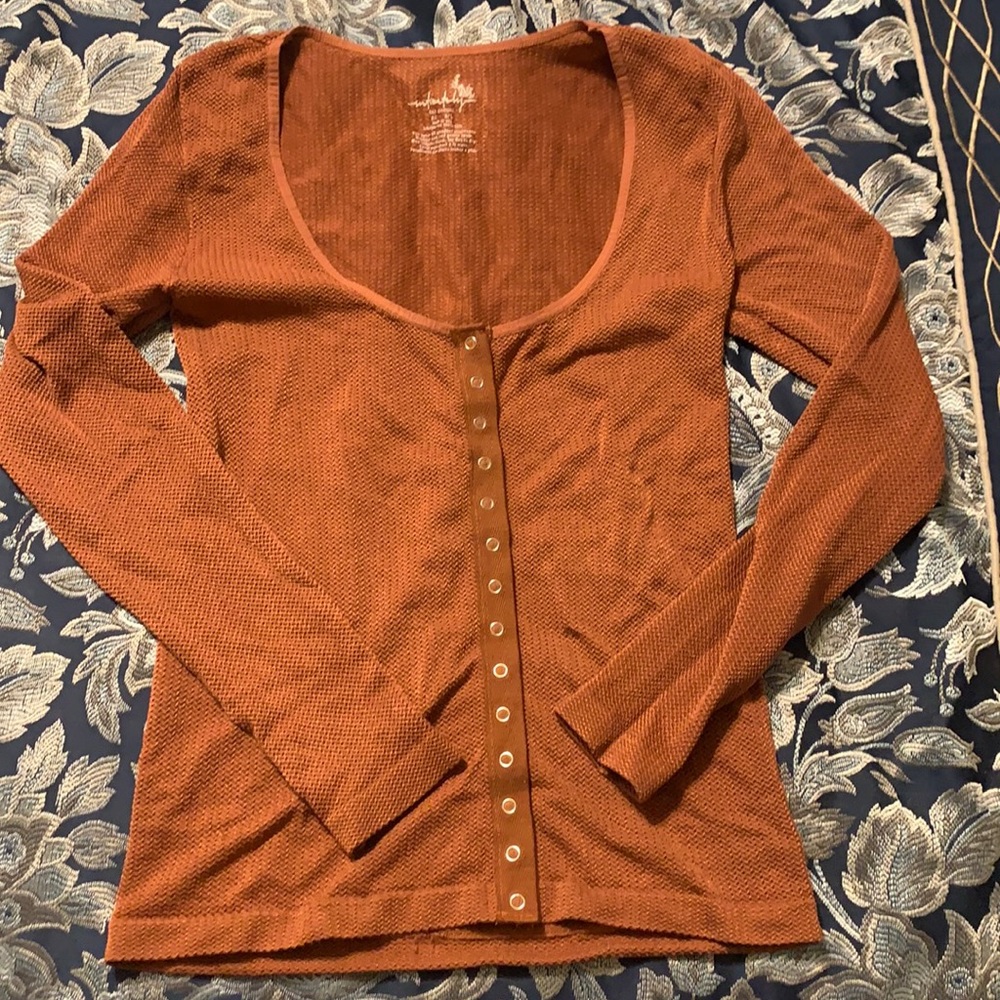 Free people rust color top size m/l